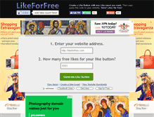 Tablet Screenshot of likeforfree.com